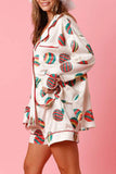 namcoverse Christmas Satin Printed Loungewear