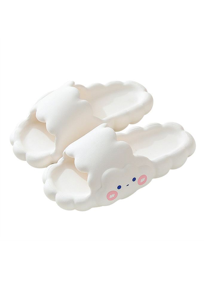 namcoverse Cloud Solid Color Flat Slippers