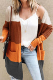 namcoverse Colorblock Open Front Cardigan