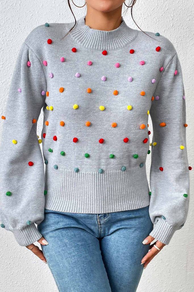 namcoverse Colorful Yarn Ball Pullover Sweater
