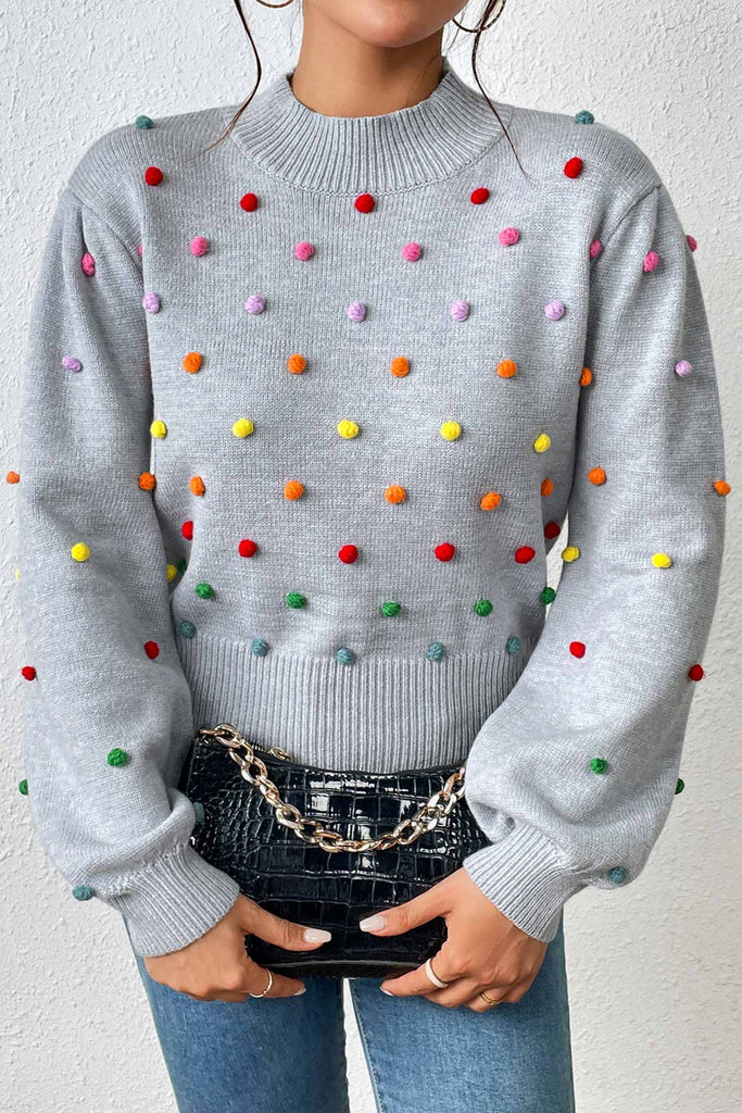 namcoverse Colorful Yarn Ball Pullover Sweater