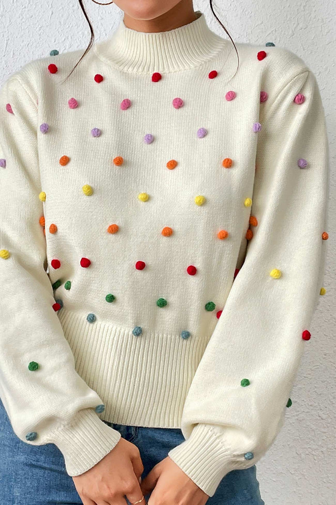 namcoverse Colorful Yarn Ball Pullover Sweater