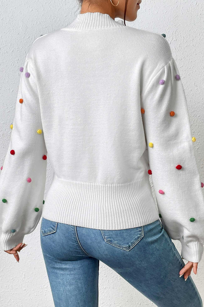 namcoverse Colorful Yarn Ball Pullover Sweater