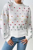 namcoverse Colorful Yarn Ball Pullover Sweater