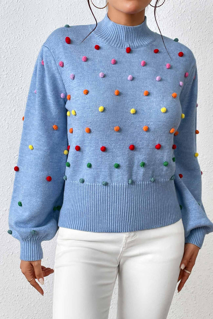 namcoverse Colorful Yarn Ball Pullover Sweater