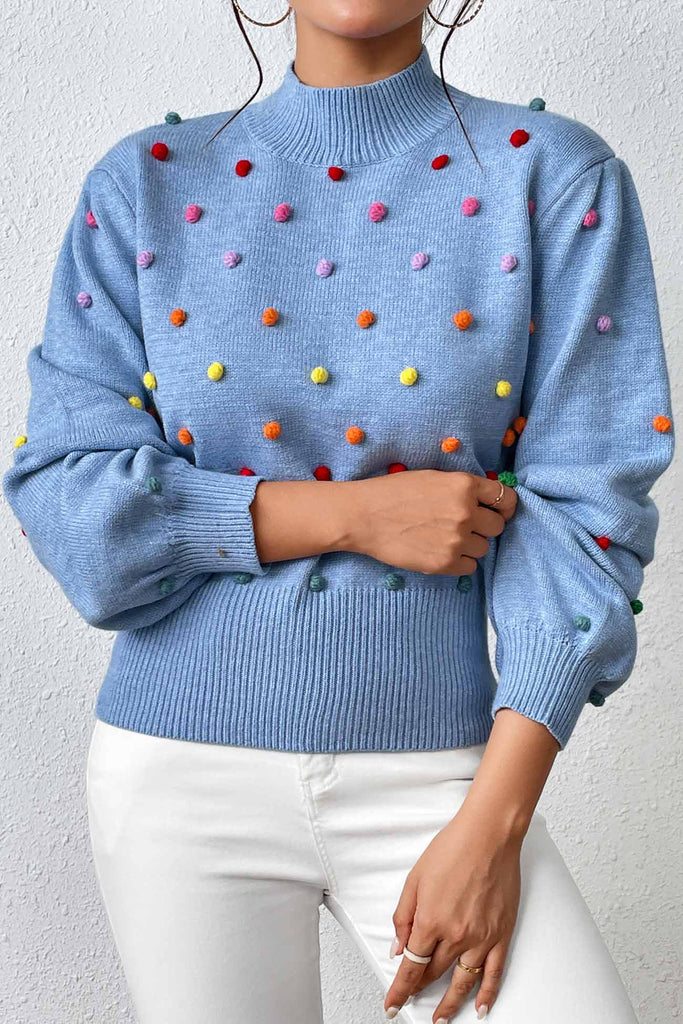 namcoverse Colorful Yarn Ball Pullover Sweater