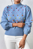 namcoverse Colorful Yarn Ball Pullover Sweater