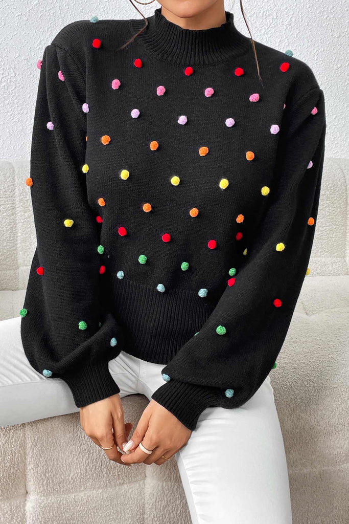 namcoverse Colorful Yarn Ball Pullover Sweater