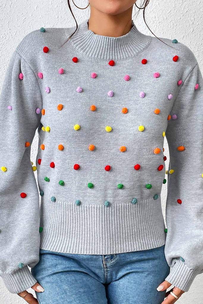 namcoverse Colorful Yarn Ball Pullover Sweater