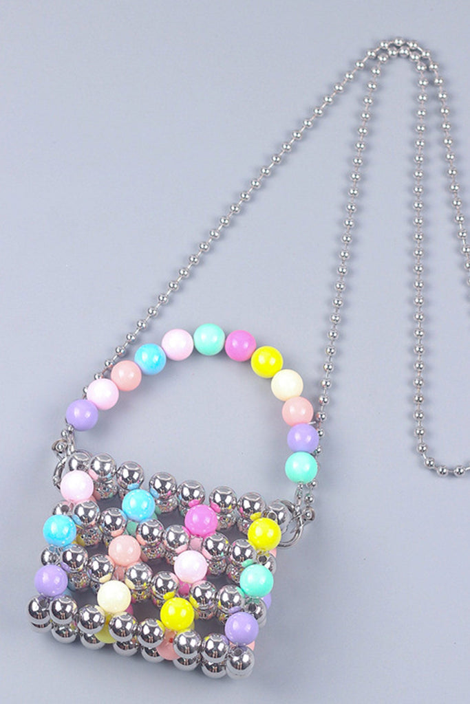 namcoverse Colorful Hollow-out Handmade Beaded Crossbody Bag