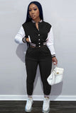 namcoverse Contrast Baseball Jacket Pants Suits