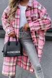 namcoverse Contrast Plaid Long Shacket