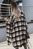 namcoverse Contrast Plaid Long Shacket