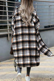 namcoverse Contrast Plaid Long Shacket