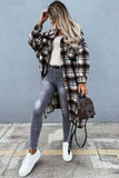 namcoverse Contrast Plaid Long Shacket