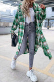 namcoverse Contrast Plaid Long Shacket