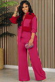 namcoverse Contrast Shirt Long Pants Suits