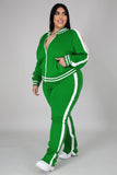 namcoverse Contrast Striped Hem Tracksuit Suits