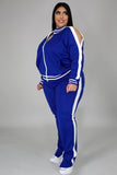 namcoverse Contrast Striped Hem Tracksuit Suits