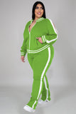 namcoverse Contrast Striped Hem Tracksuit Suits