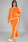 namcoverse Contrast Striped Hem Tracksuit Suits