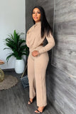 namcoverse Cowl Neck Crop Top Long Pants Suits