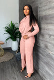 namcoverse Cowl Neck Crop Top Long Pants Suits