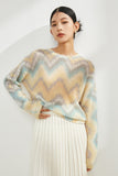 namcoverse Crew Neck Gradient Wool Sweater