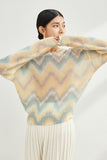 namcoverse Crew Neck Gradient Wool Sweater