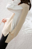 namcoverse Crew Neck Solid Color Wool Sweater Vest