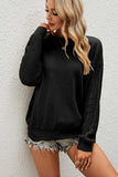 namcoverse Crew Neck Twisted Long Sleeve Sweater