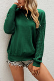 namcoverse Crew Neck Twisted Long Sleeve Sweater