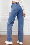 namcoverse High Waist Pocket Straight Leg Jeans