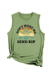 namcoverse Don't Make Me Send Rip Printed Sleeveless T-shirt