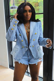 namcoverse Double-breasted Denim Jacket