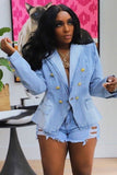 namcoverse Double-breasted Denim Jacket