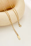 namcoverse Double Chain Cross Necklace