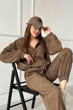 namcoverse Drawstring Zip-up Hoodie Long Pants Suits