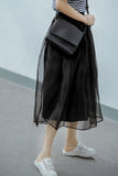 namcoverse ARO LORA Elegant Pleated Mesh Skirt