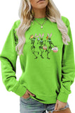 namcoverse Easter Skull Rabbit Graphic Sweatshirt