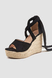 namcoverse Espadrille Platform Lace-Up Heel Sandals