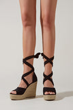 namcoverse Espadrille Platform Lace-Up Heel Sandals