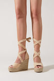 namcoverse Espadrille Platform Lace-Up Heel Sandals