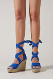 namcoverse Espadrille Platform Lace-Up Heel Sandals