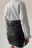 namcoverse Eyelet Strap Pack Hip Leather Skirt