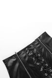 namcoverse Eyelet Strap Pack Hip Leather Skirt