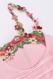 namcoverse Floral Embroidery Strappy Dress