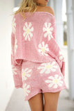 namcoverse Floral Embroidery Woolen Two-Piece Set