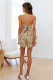 namcoverse Floral Print Backless Mini Dress