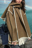 namcoverse Fringe Hem With Scarf Coat